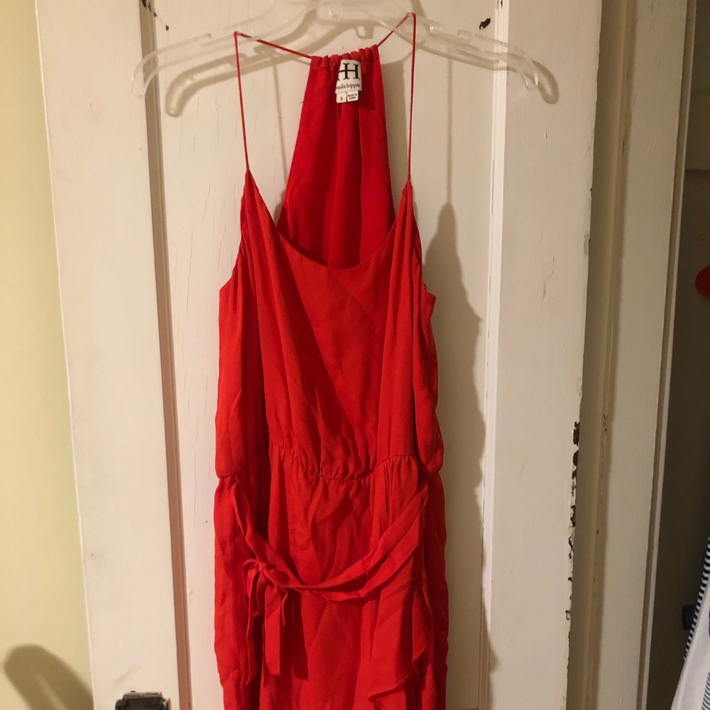 Haute Hippie mini dress red S